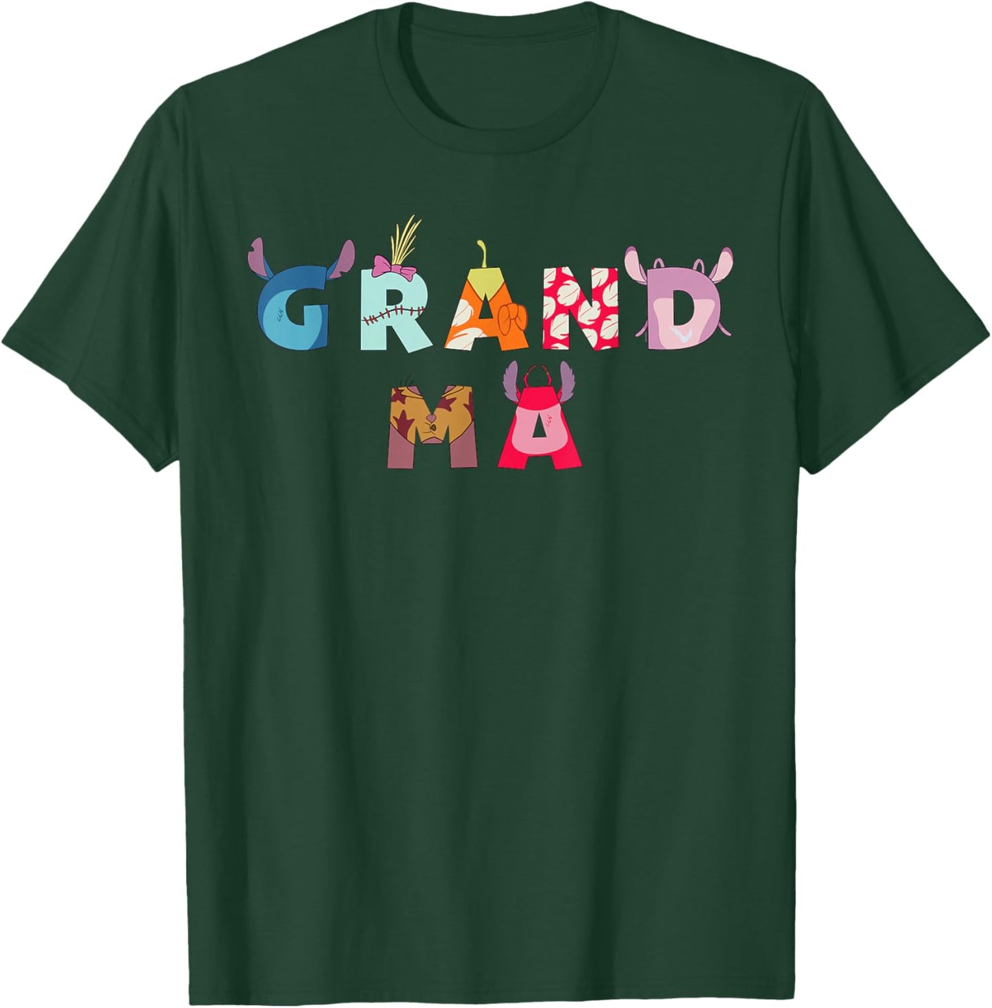 Disney Lilo & Stitch Grandma Birthday Gift Family Trip T-Shirt - T-Shirt | Forest