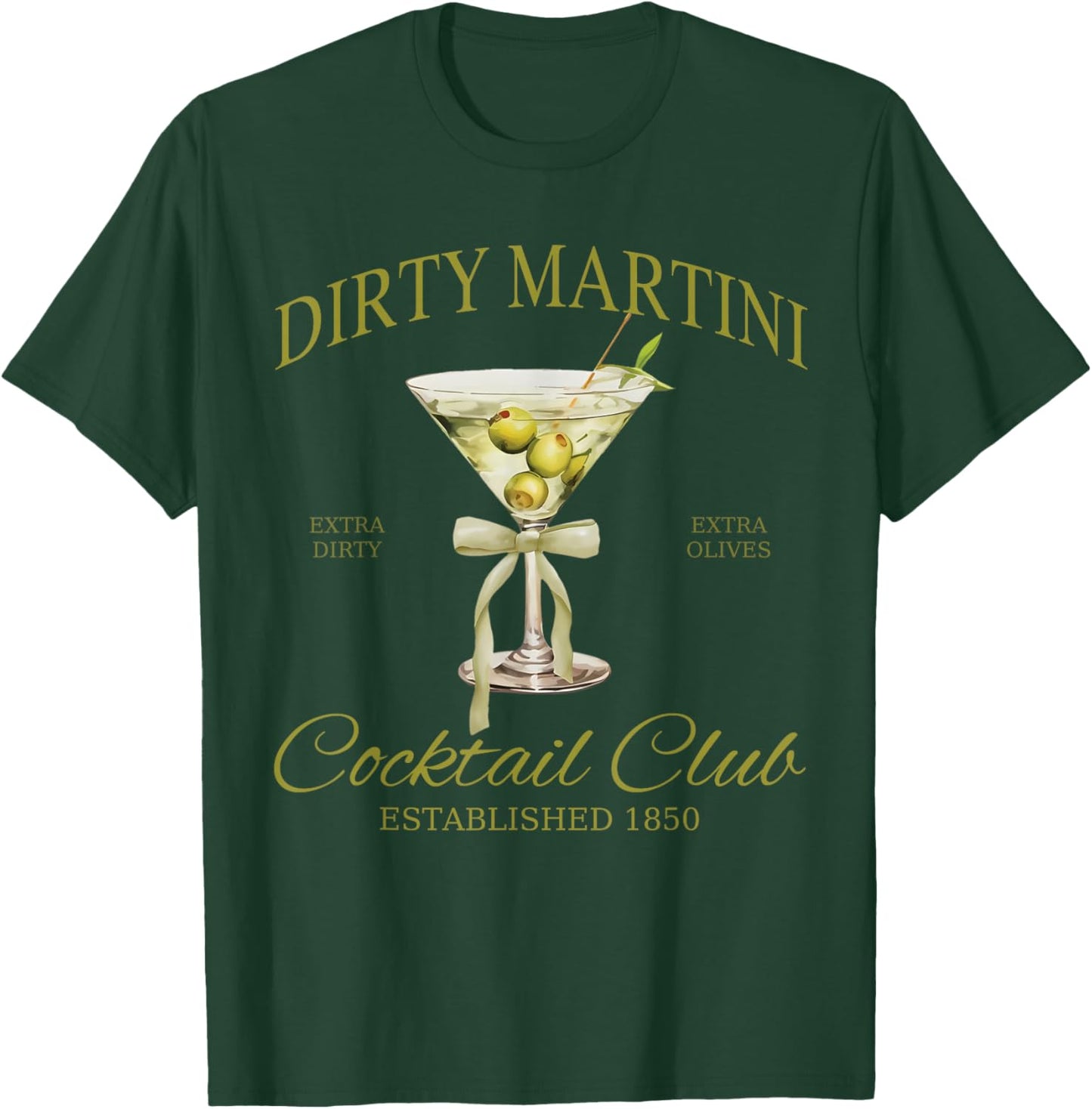 Dirty Bachelorette Martini Cocktail Club Martini Drinking T-Shirt - T-Shirt | Forest