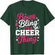 Bows & Bling It's A Cheer Thing Funny Cheerleading T-Shirt - T-Shirt | Forest