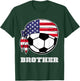 Proud Bro of Player Fans Bandana Flag Soccer Brother T-Shirt - T-Shirt | Forest