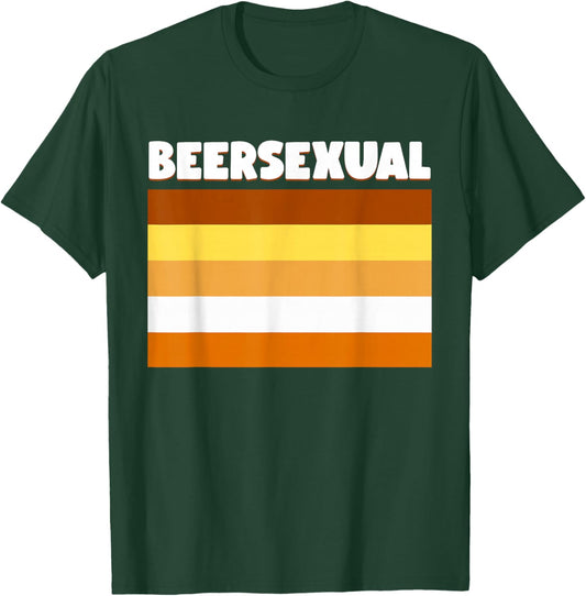 I'm a Beersexual | Funny Beer Drinkeres Gifts | 2 Beers T-Shirt - T-Shirt | Forest