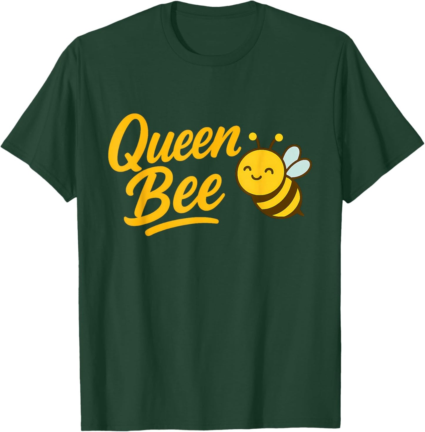 Queen Bee Cute Bumblebee Cartoon Bee Keeping Beehive Bees T-Shirt - T-Shirt | Forest