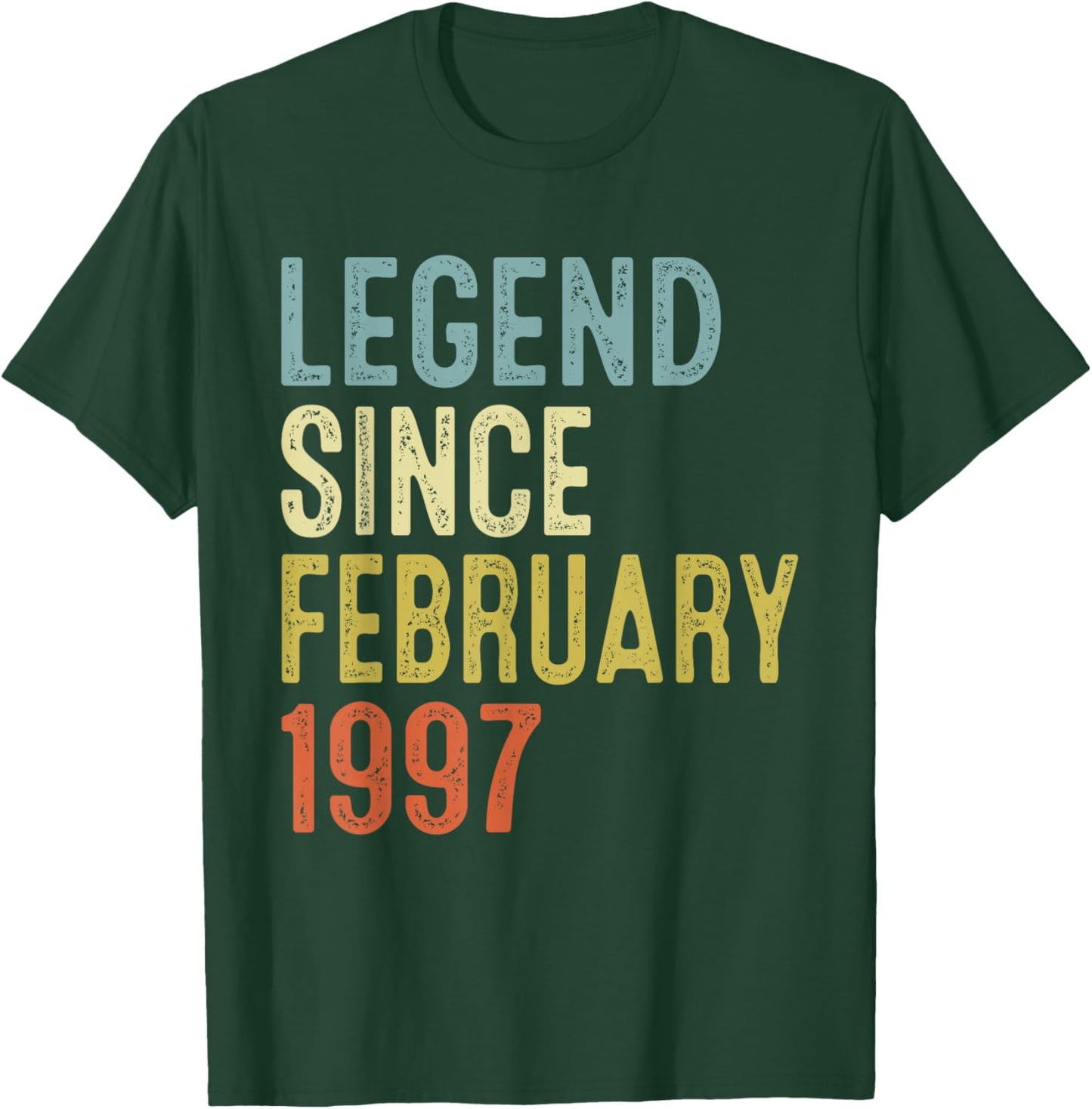 Legend Since February 1997 29th Birthday Gifts 29 Year Old T-Shirt - T-Shirt | Forest