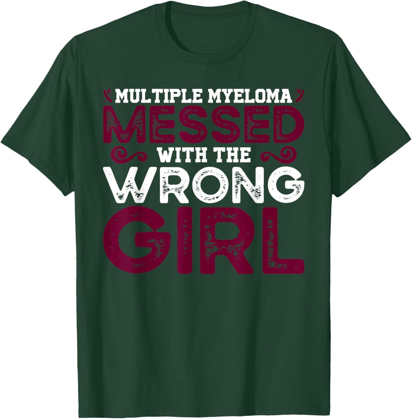 Multiple Myeloma Warrior Girl T-Shirt - T-Shirt | Forest