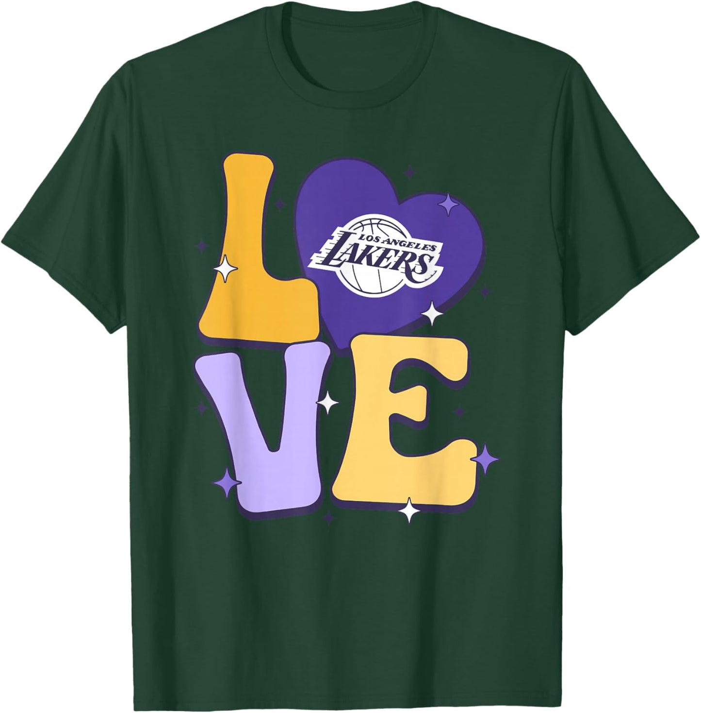 NBA Los Angeles Lakers Valentine's Day Love T-Shirt - T-Shirt | Forest