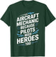 Aircraft Mechanic Art Women Aircraft Maintenance T-Shirt - T-Shirt | Forest