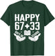 Happy 67 33 Days of School Funny Boys Kids 100th Day T-Shirt - T-Shirt | Forest