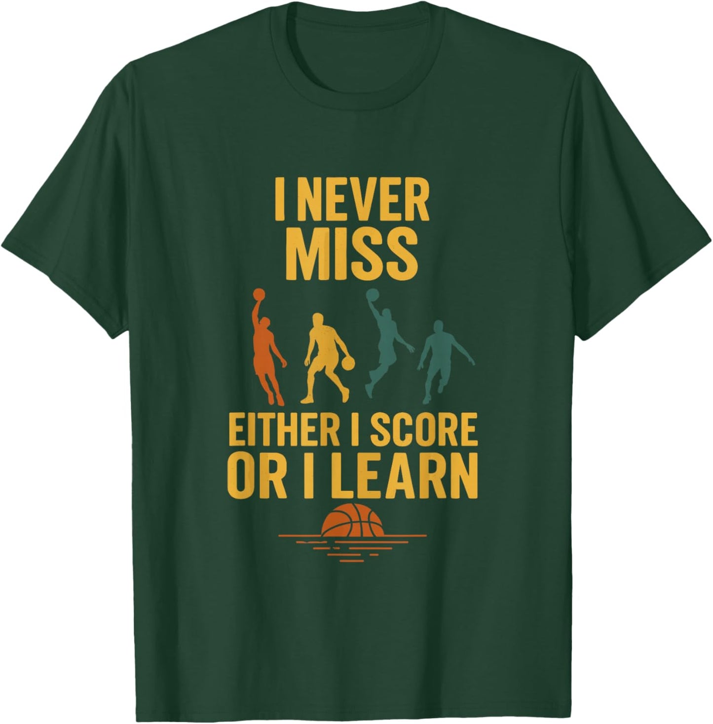 Basketball Shirt Boys Girls Men Women Youth Kids Players T-Shirt - T-Shirt | Forest