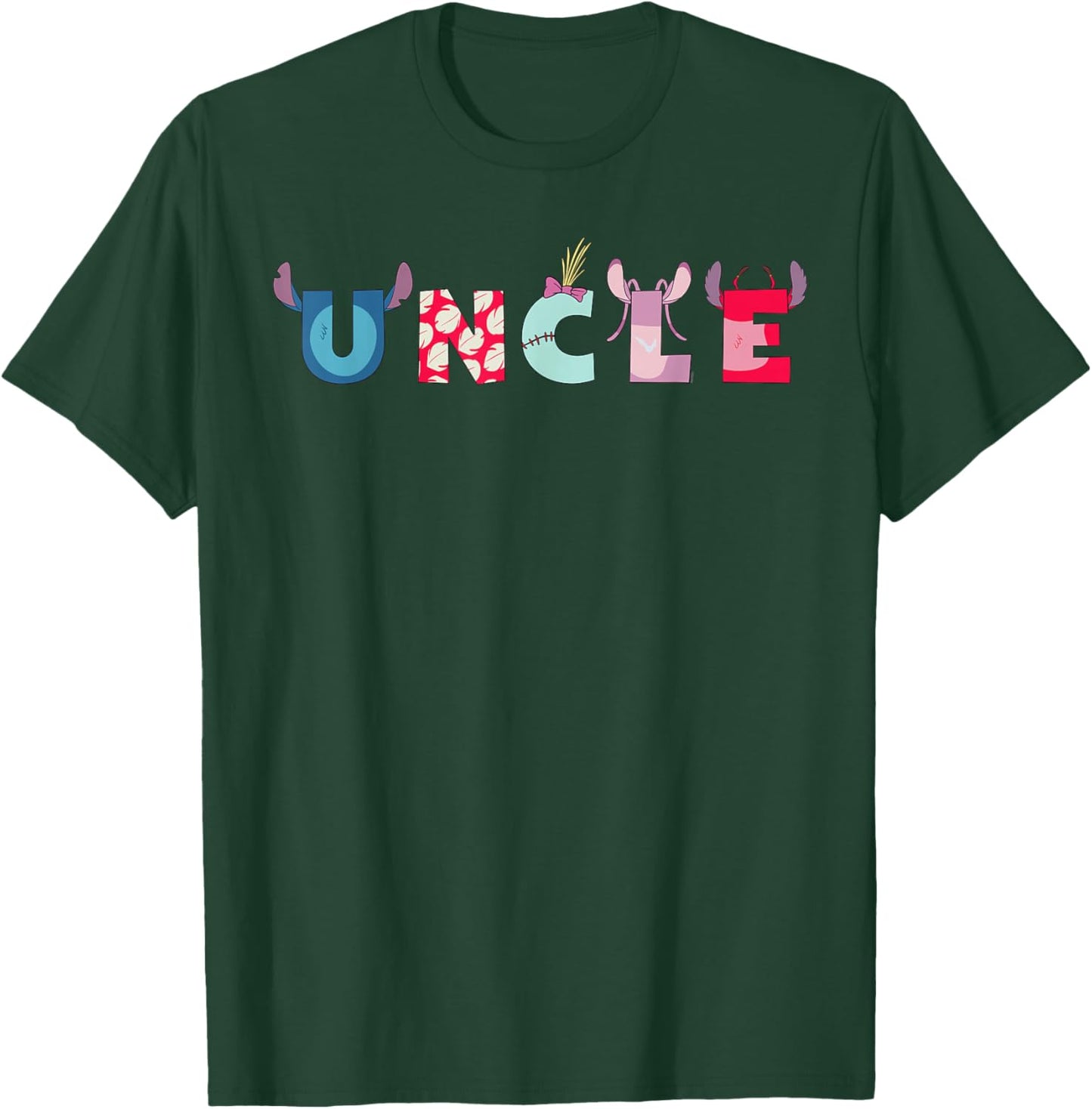 Disney Lilo & Stitch Uncle Birthday Gift Family Disney Trip T-Shirt - T-Shirt | Forest