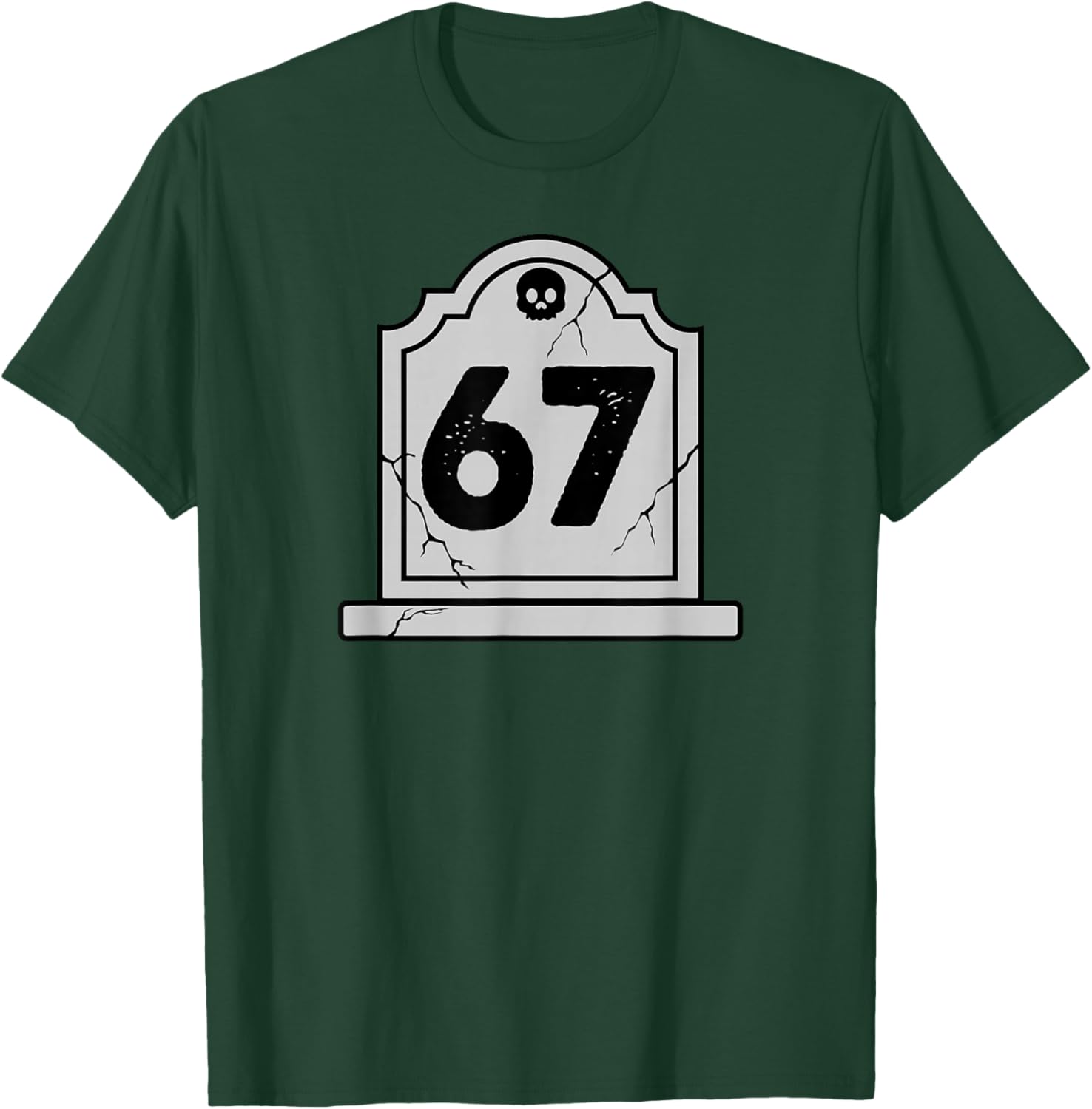 Halloween Number 6 7 Gravestone Costume T-Shirt - T-Shirt | Forest