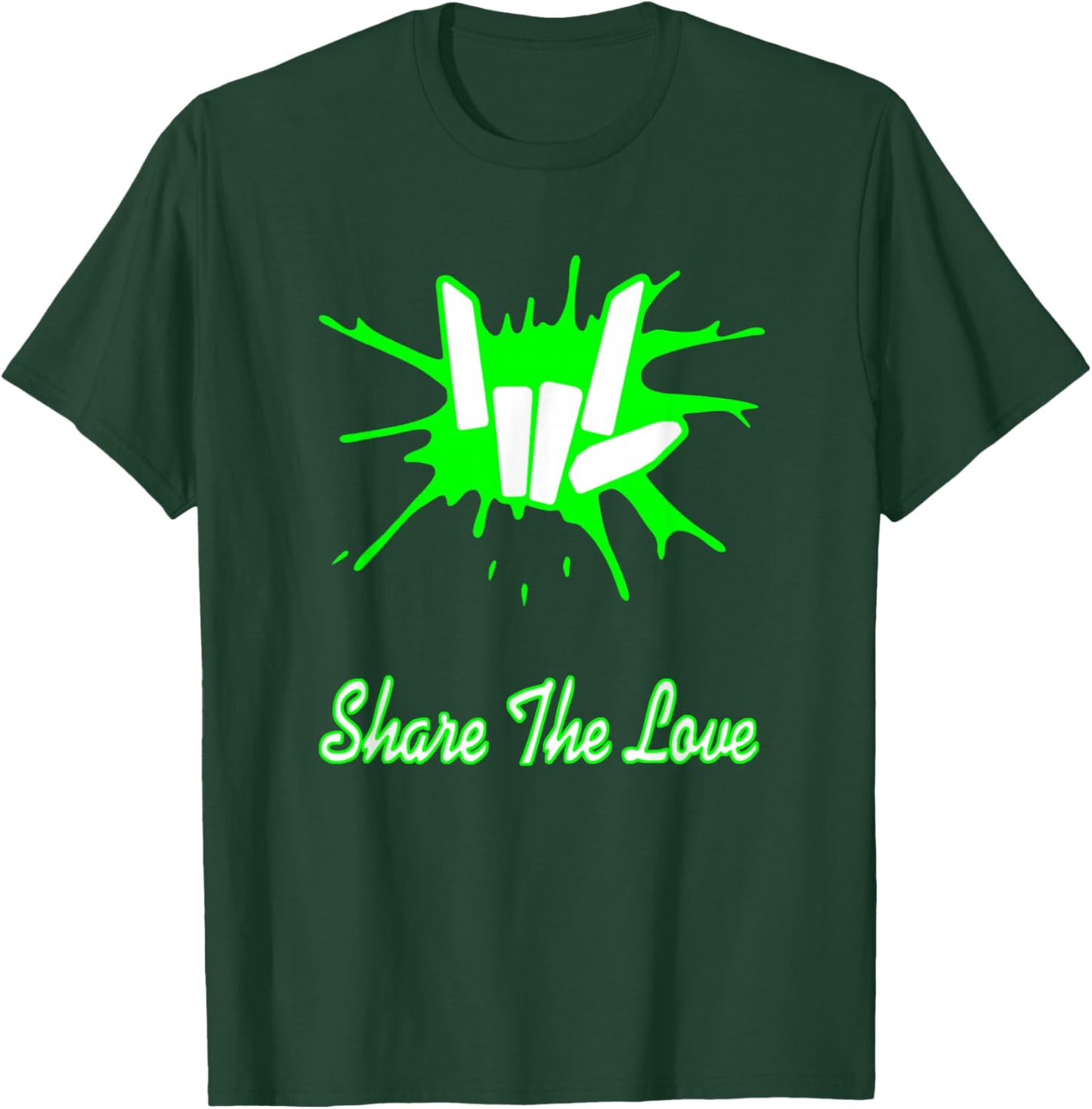Sharer Share The Love Merch Kids Birthday Gifts T-Shirt - T-Shirt | Forest