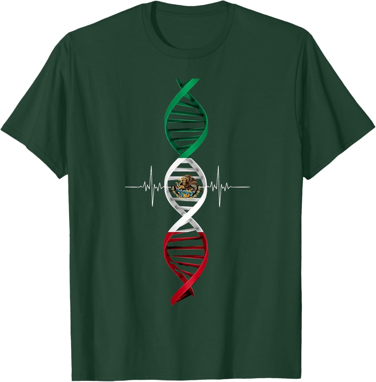 Mexico Flag Mexican Pride Mexican Roots Mexican Flag T-Shirt - T-Shirt | Forest