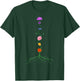 Seven Chakras as Chakra Colored Flowers, Yoga and Meditation T-Shirt - T-Shirt | Forest