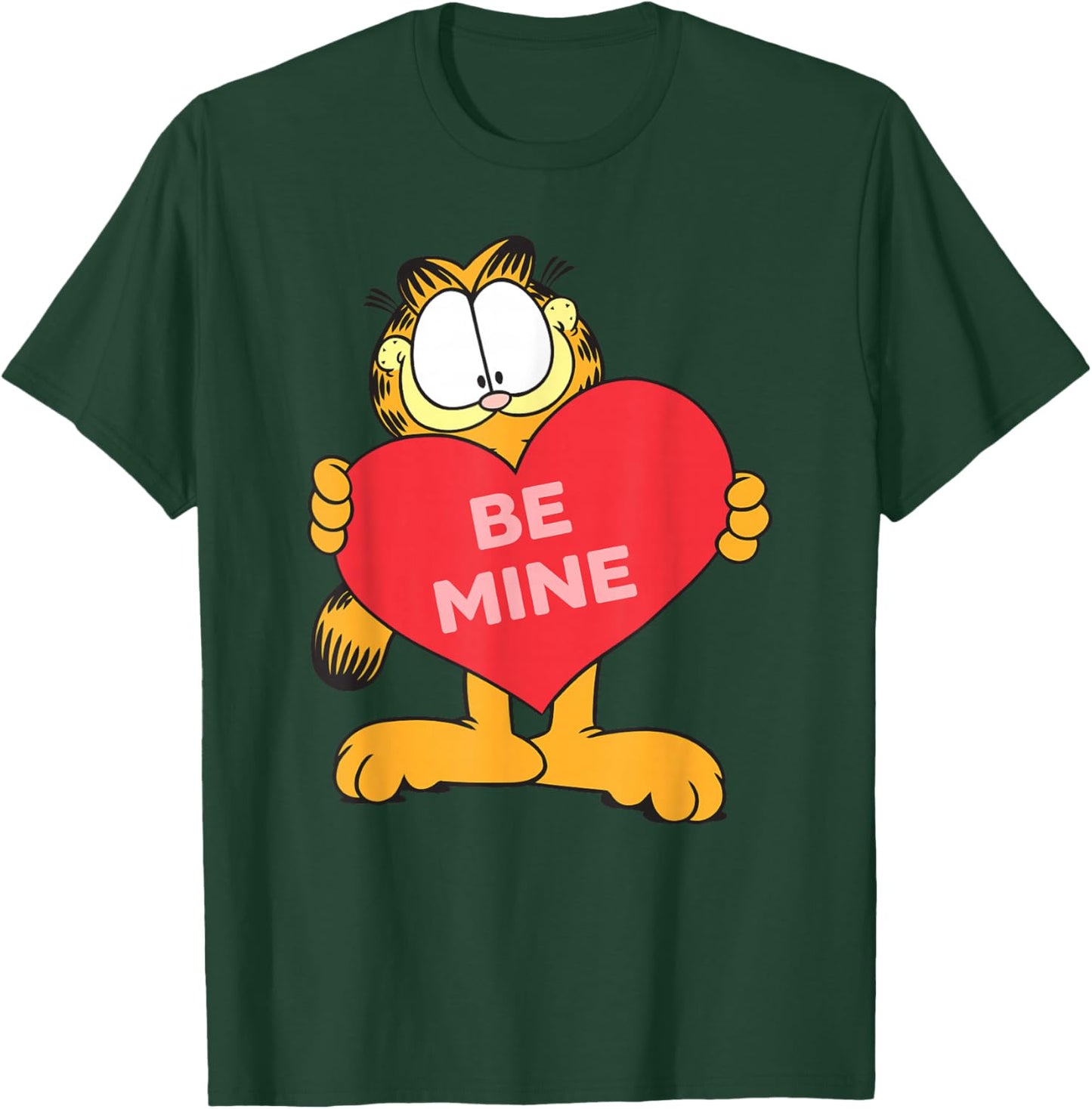 Garfield Valentine's Day Be Mine Romantic Poster T-Shirt - T-Shirt | Forest