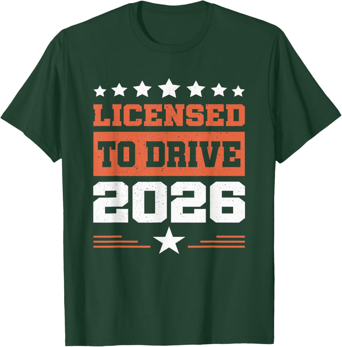 Licensed to Drive New Driver 2026 Boys Male License Driver T-Shirt - T-Shirt | Forest