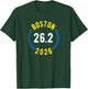 Boston 26.2 2026 Marathon T-Shirt - T-Shirt | Forest