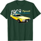 1969 69 Roadrunner Classic Vintage Old Car USA Flag T-Shirt - T-Shirt | Forest