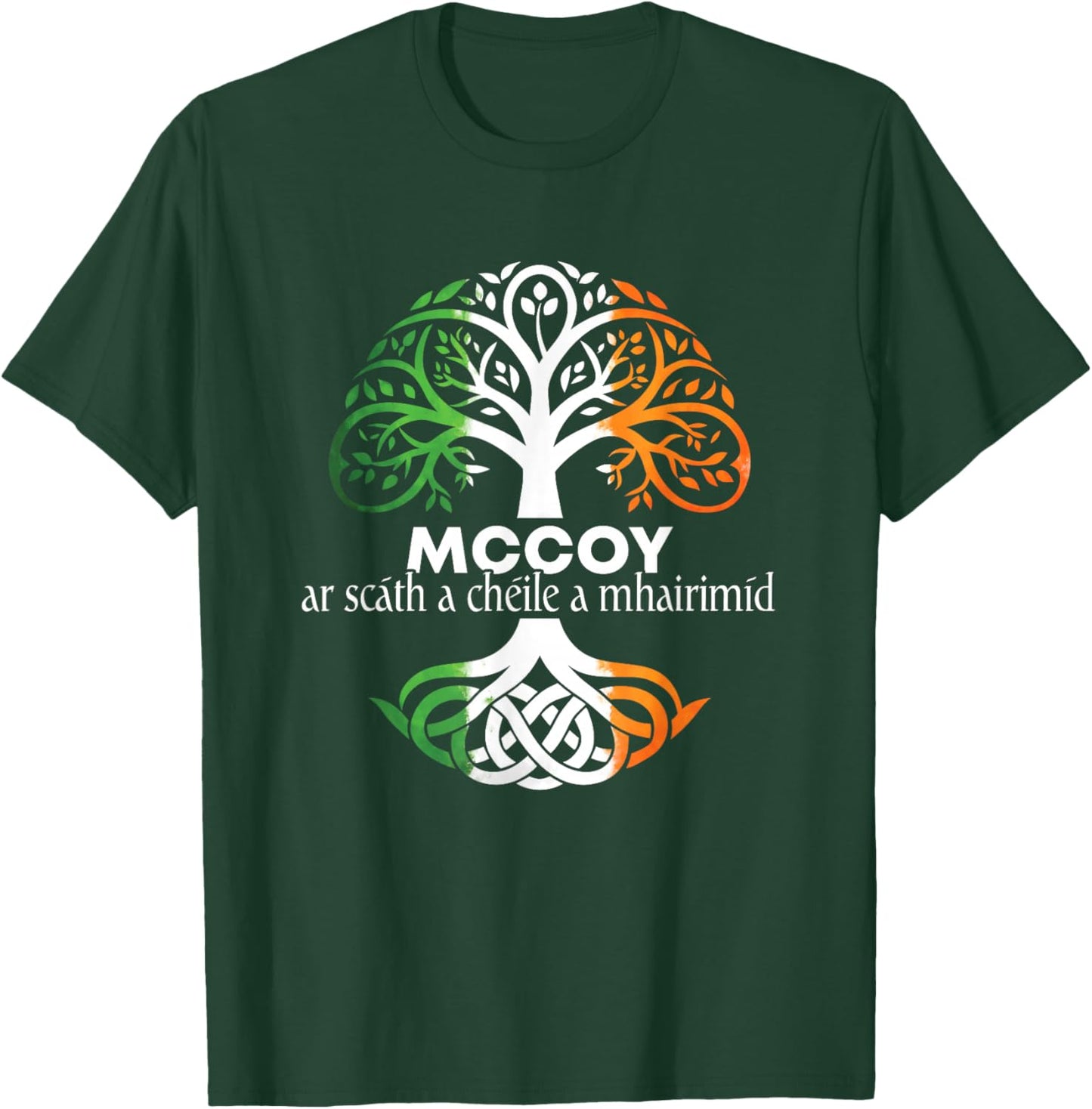 McCoy Irish Family Name Celtic Irish Roots T-Shirt - T-Shirt | Forest