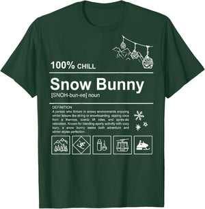 Snow Bunny Funny Trendy Snow Bunny T-Shirt - T-Shirt | Forest