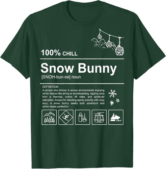 Snow Bunny Funny Trendy Snow Bunny T-Shirt - T-Shirt | Forest