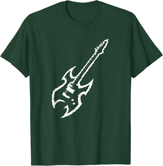 Minimalistic Mana Guitar Musician Fan Rock Band Name T-Shirt - T-Shirt | Forest