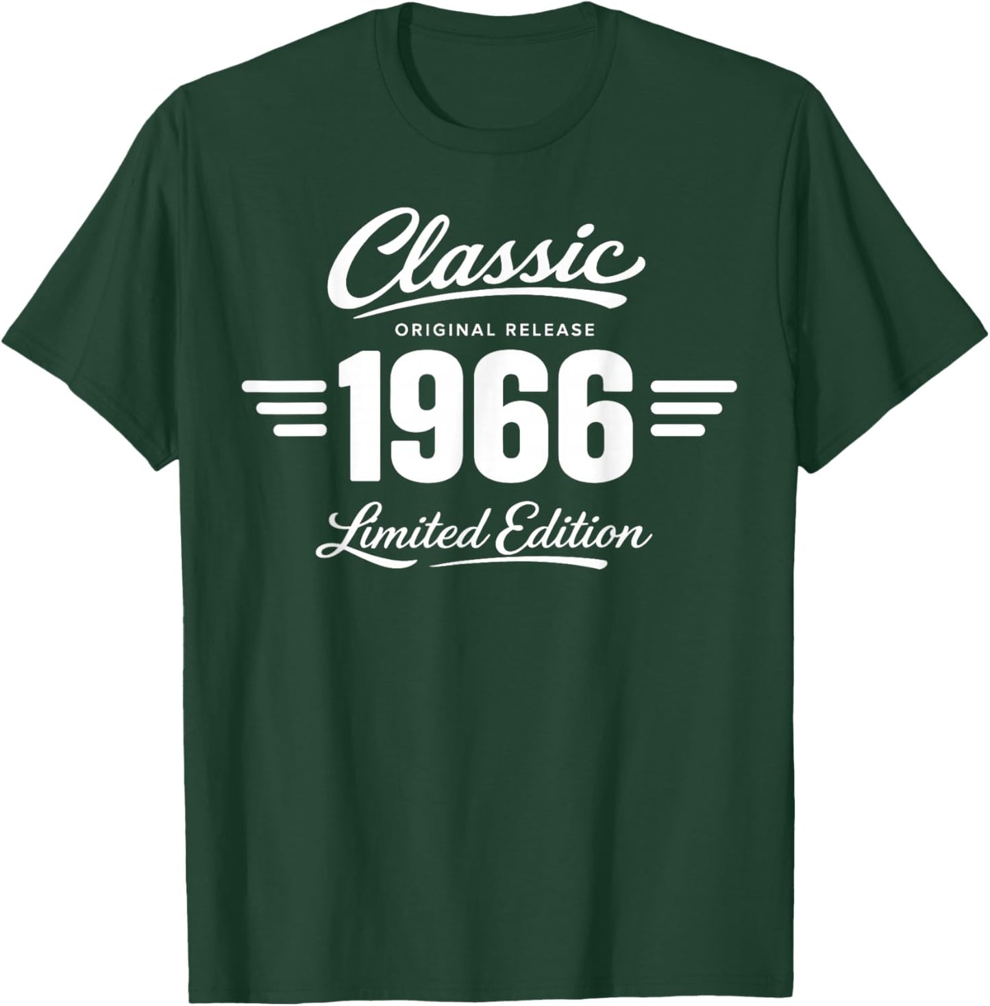 60th Birthday Man Woman 60 Years 1966 Decorative Gift Funny T-Shirt - T-Shirt | Forest