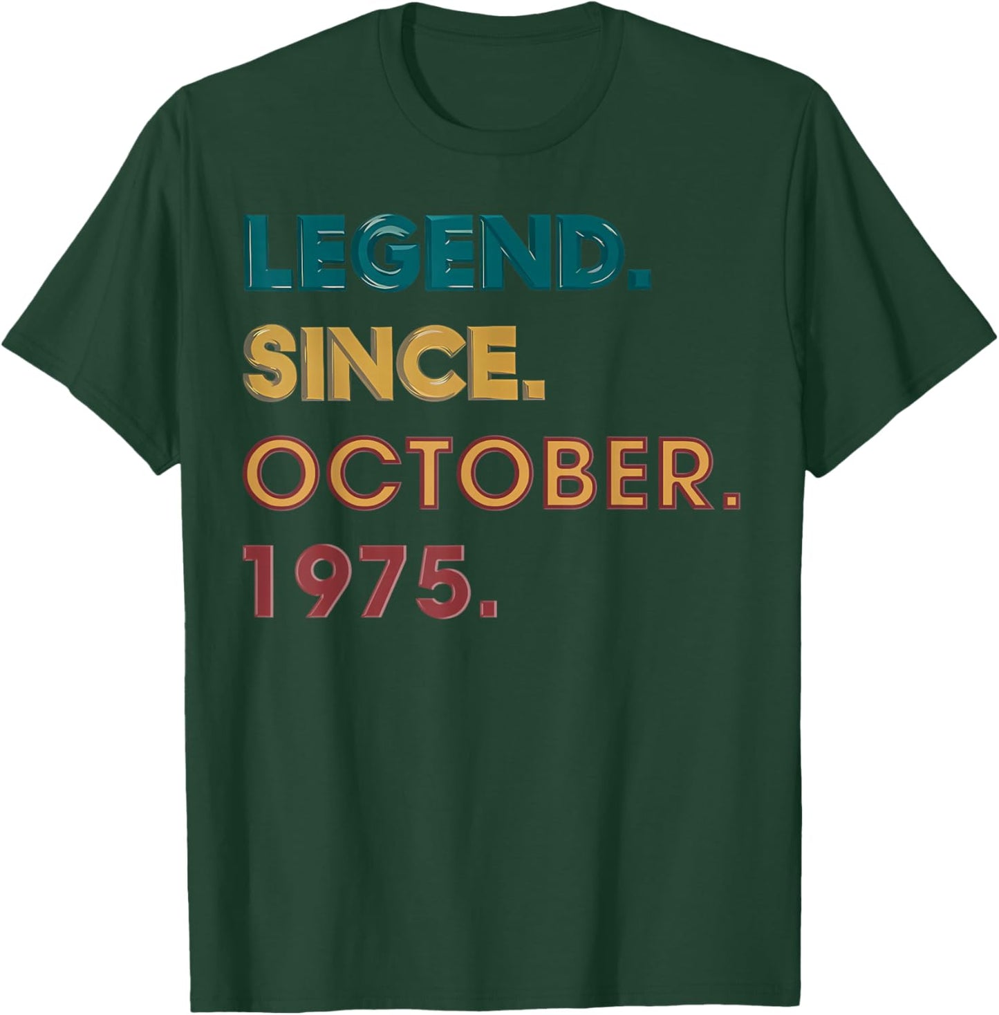 Legend 1975 50th Birthday Gifts Women 50 Year Old T-Shirt - T-Shirt | Forest