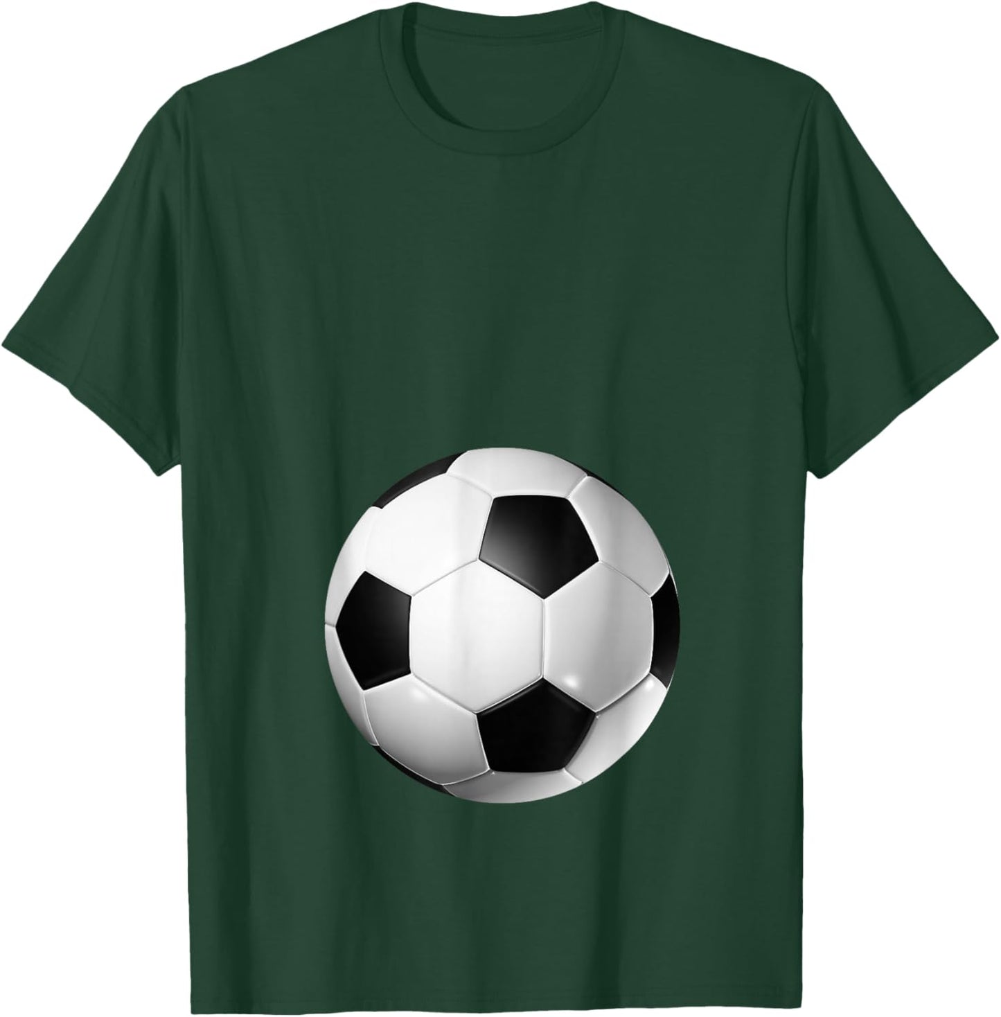 Soccer Baby Bump Pregnancy T-Shirt - T-Shirt | Forest