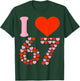 I Love 67 Valentine’s Day Six Seven Meme 67th Birthday Heart T-Shirt - T-Shirt | Forest
