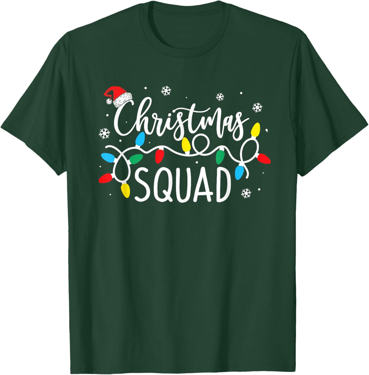 Christmas Squad Santa Family Matching Pajamas Xmas Boys Men T-Shirt - T-Shirt | Forest