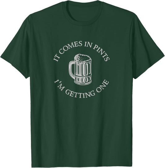 It Comes in Pints | Funny Nerdy High Fantasy T-Shirt - T-Shirt | Forest