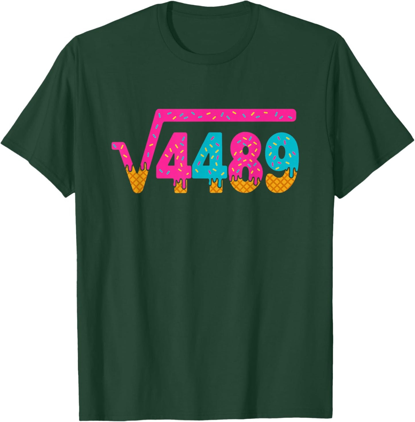 Square Root of 4489 Ice Cream Drip Meme Slang 67 6 7 6-7 T-Shirt - T-Shirt | Forest