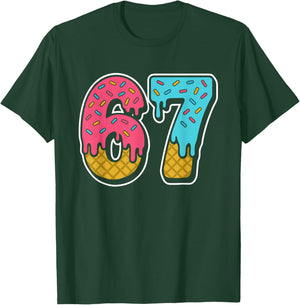 67 Ice Cream Drip Meme 6 7 6-7 T-Shirt - T-Shirt | Forest