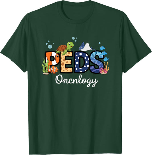 Nurse PEDS Oncology - Pediatric Oncology RN Pediatric Nurse T-Shirt - T-Shirt | Forest