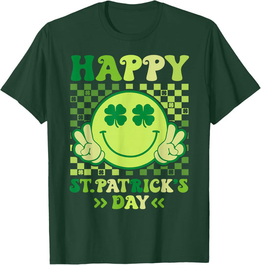 Happy St Patrick's Day Shamrock Saint Paddys Pattys Day T-Shirt - T-Shirt | Forest