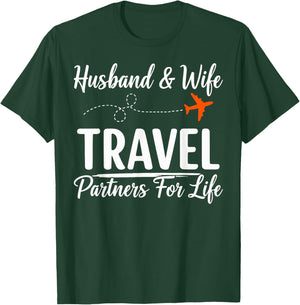 Hubby Wife Couples T-Shirt - T-Shirt | Forest