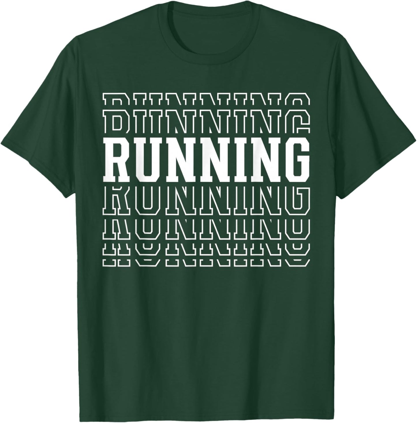 Running Funny Layered Text Run Lover Coach Youth T-Shirt - T-Shirt | Forest
