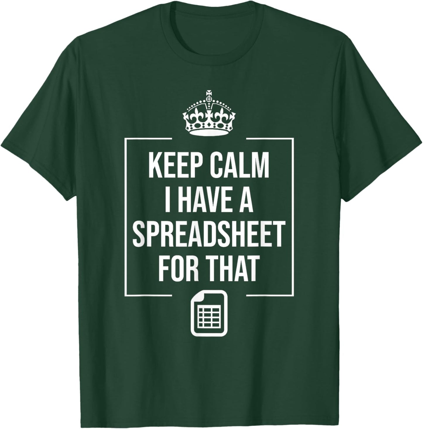 Best Accountant Design Women Spreadsheet Accounting T-Shirt - T-Shirt | Forest