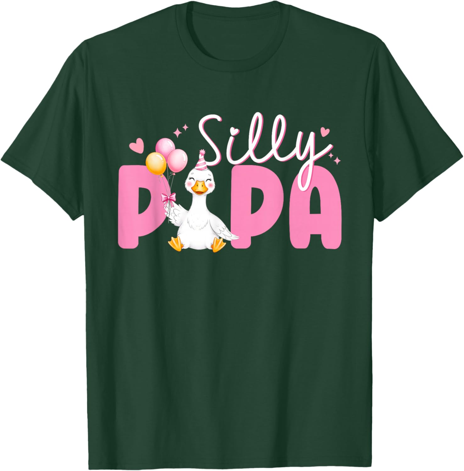 Silly Papa Goose Papa 1st Birthday Family Matching Party T-Shirt - T-Shirt | Forest