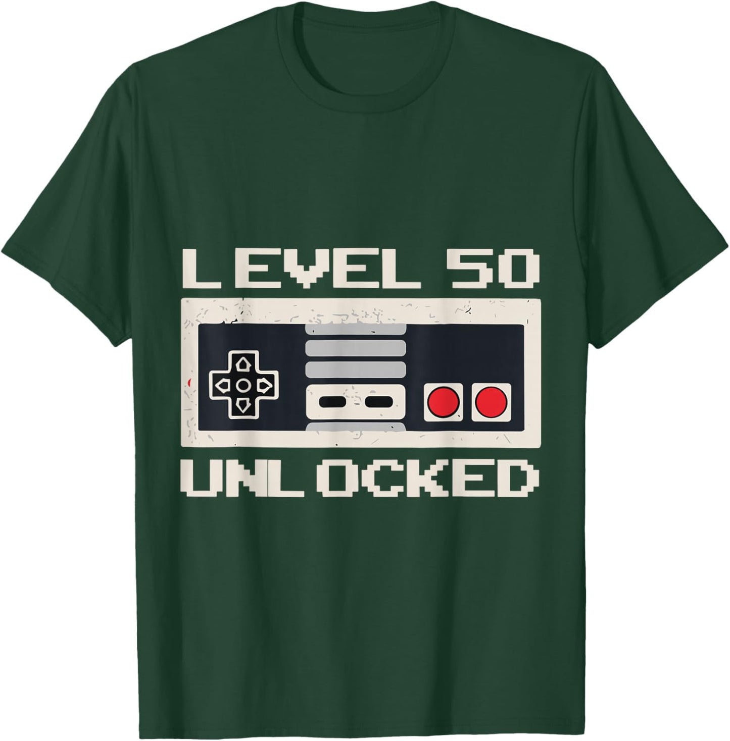 Unlock Level 50 Years Ago 50th Birthday Shirts Men T-Shirt - T-Shirt | Forest