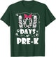 101 Days of Pre K 100 Days of School Kids Teacher T-Shirt - T-Shirt | Forest
