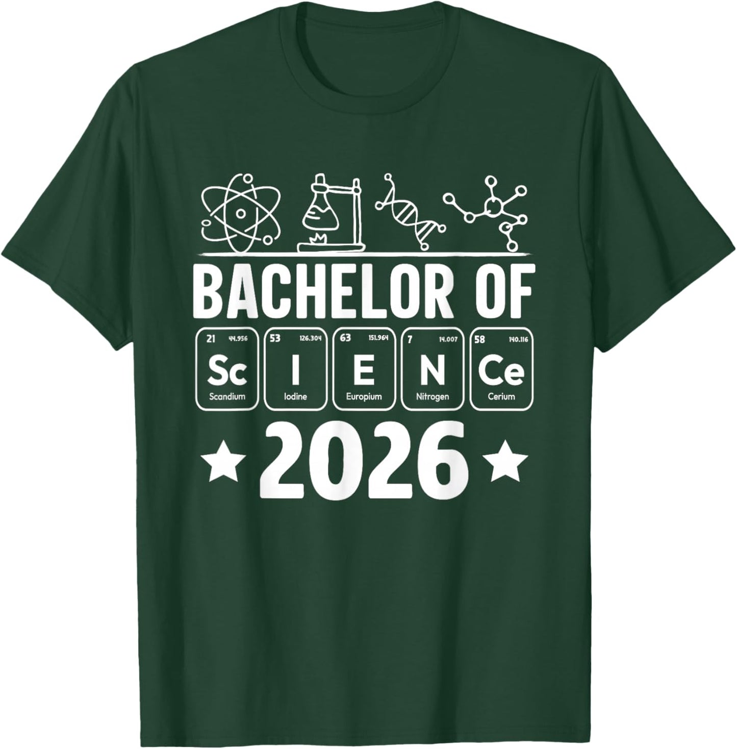 Bachelor of Science 2026 Funny Bachelor Degree T-Shirt - T-Shirt | Forest