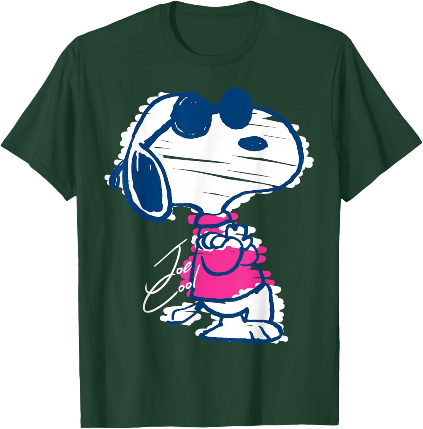 Joe Cool Snoopy Scribble Style T-Shirt - T-Shirt | Forest