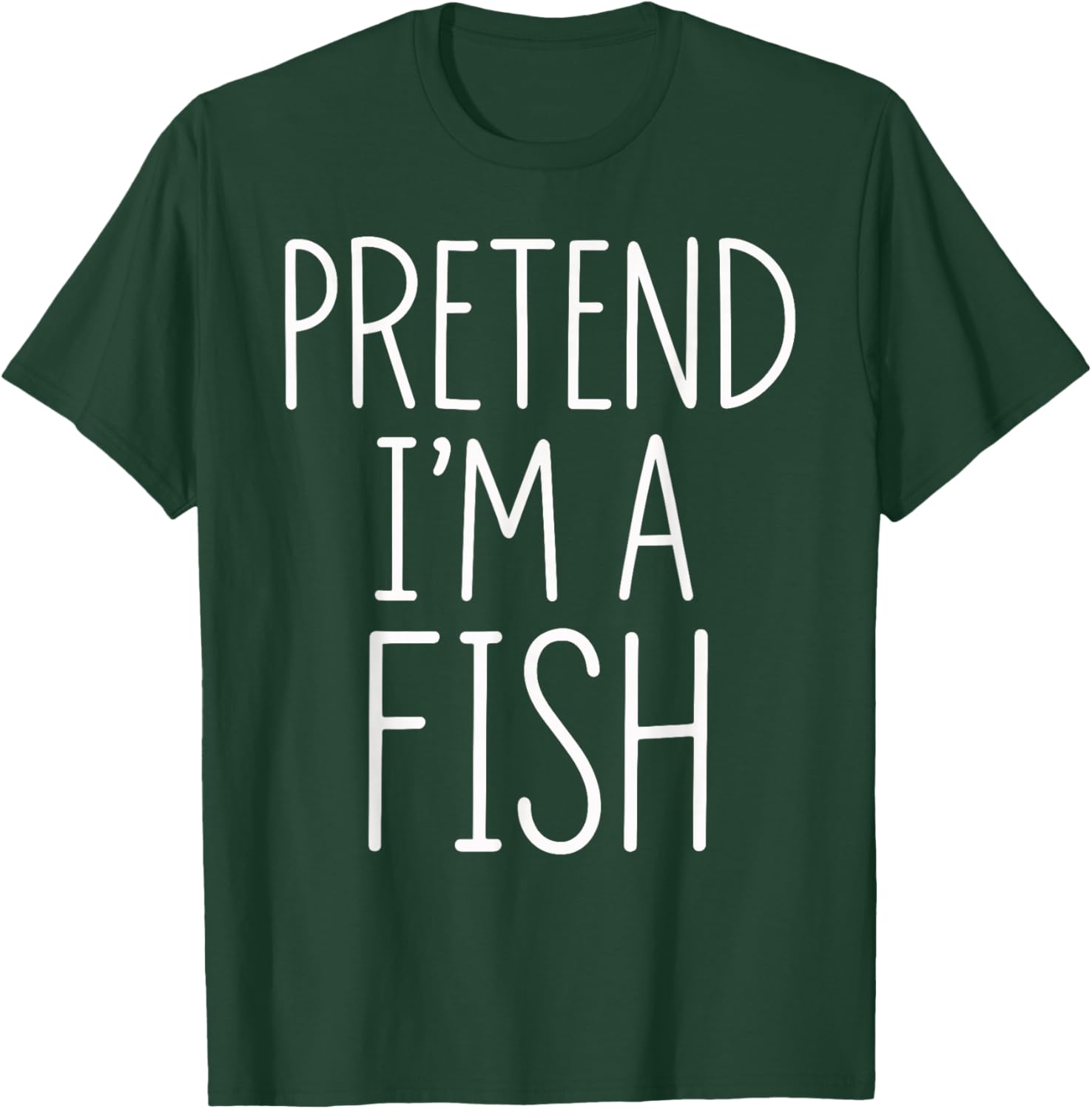 Pretend I'm A Fish Halloween Party Costume T-Shirt - T-Shirt | Forest