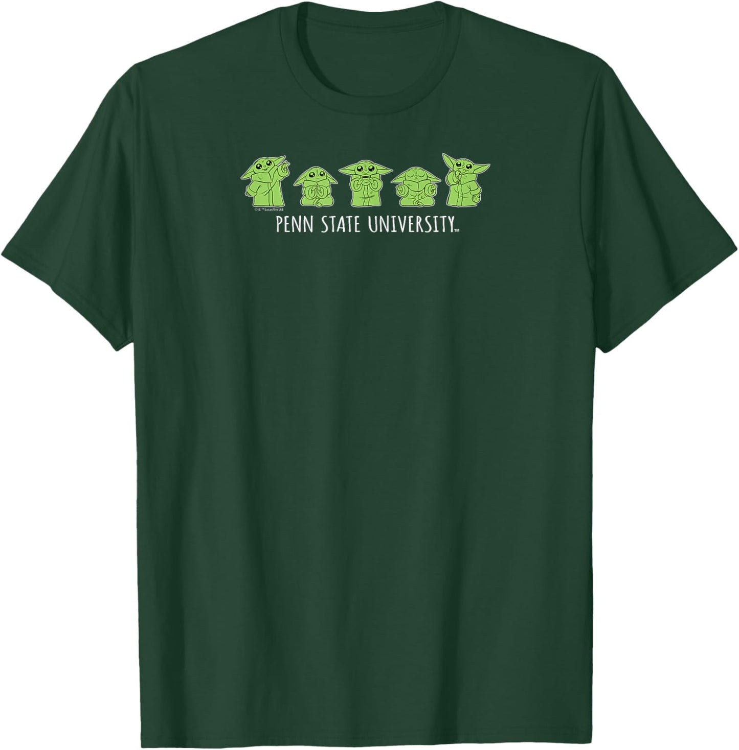 Penn State Nittany Lions Star Wars Grogu T-Shirt - T-Shirt | Forest