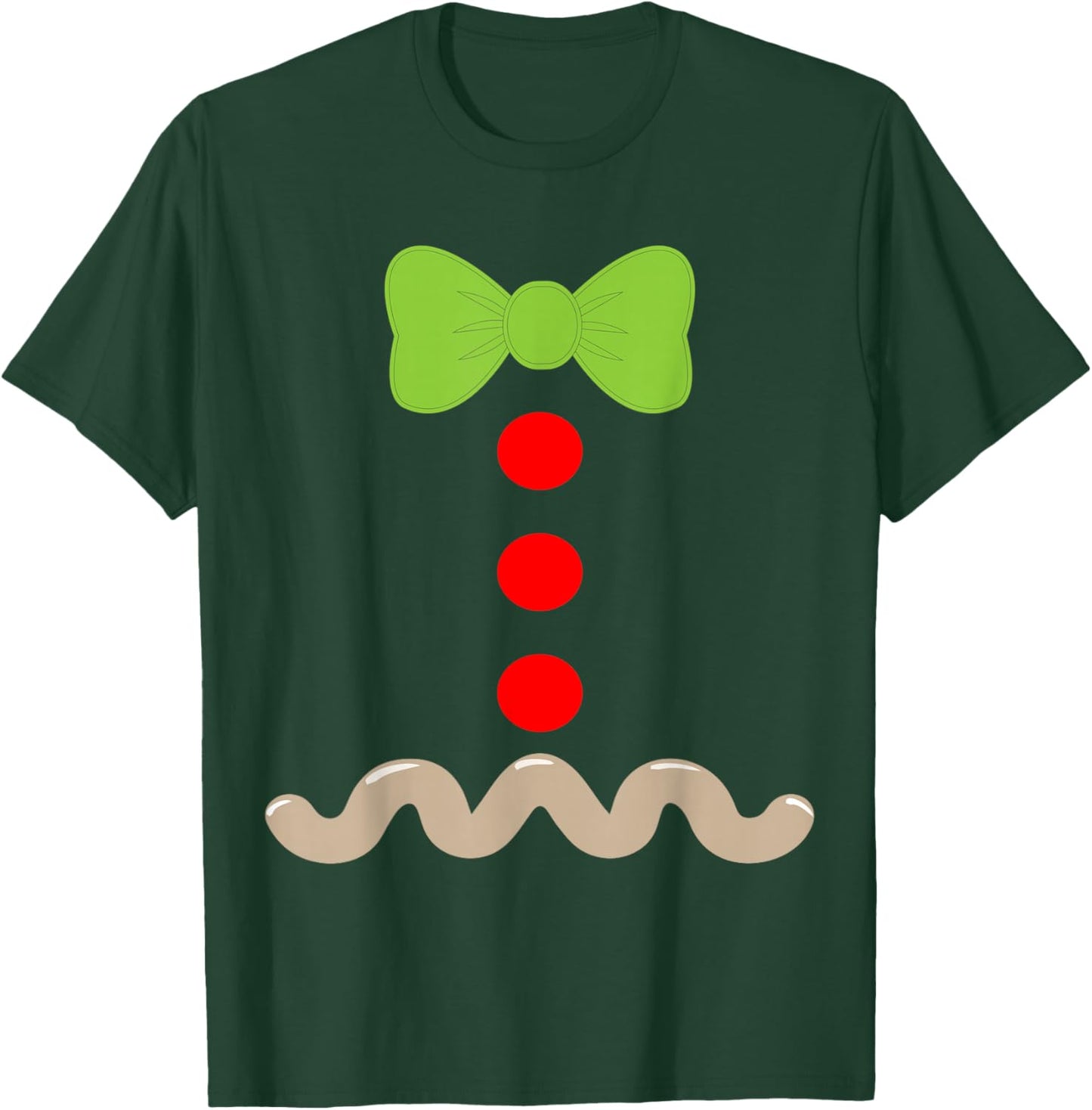 Gingerbread Man Costume Halloween Christmas T-Shirt - T-Shirt | Forest
