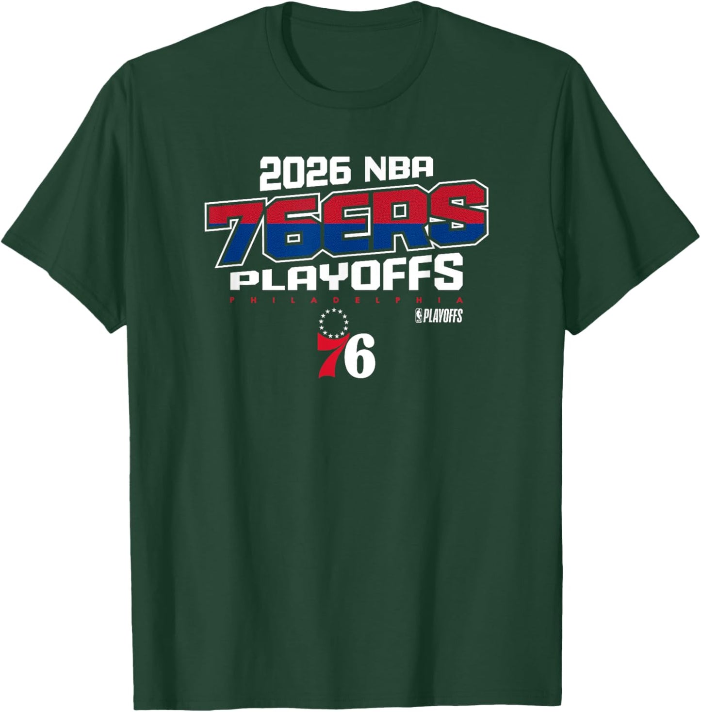 NBA Official 2026 Playoffs Philadelphia 76ers Next Level T-Shirt - T-Shirt | Forest