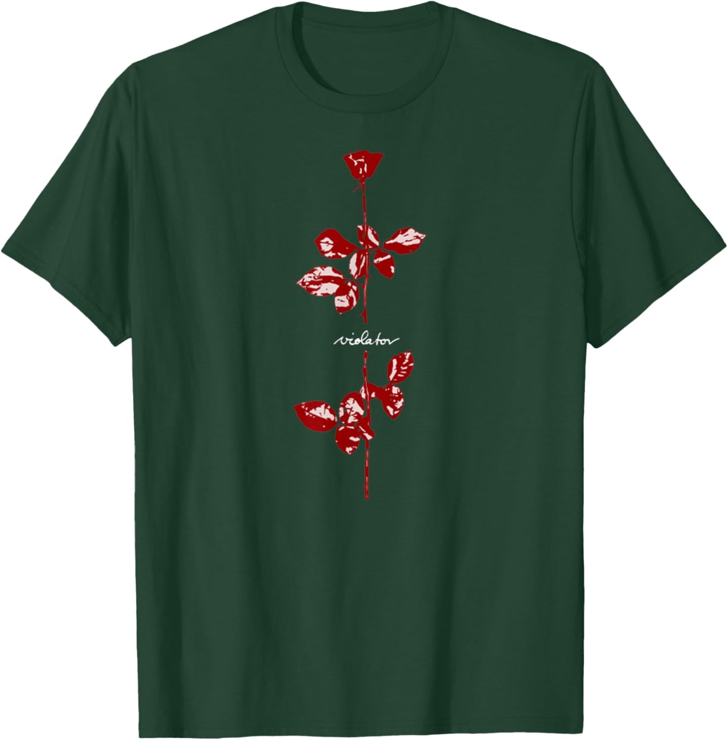 Vintage Basic Policy Funny Quote Violator Retro Red Rose T-Shirt - T-Shirt | Forest