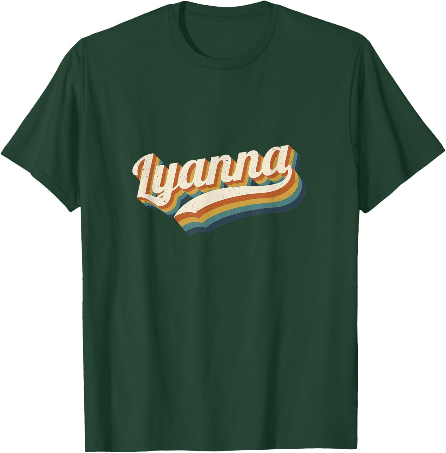 Vintage Lyanna Personalized Name Lyanna T-Shirt - T-Shirt | Forest