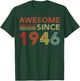 Awesome 80 Birthday Decorations Men 80yr 1946 80th Birthday T-Shirt - T-Shirt | Forest